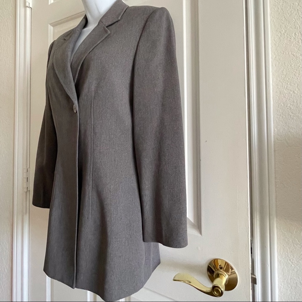 Bill Blass Hourglass ⏳Blazer in Dark Heather Gray